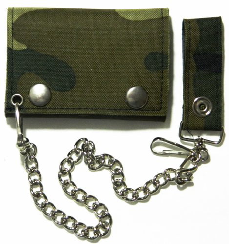 Camouflage Boys Girls Adult Unisex Trifold Sports Wallet Durable Nylon. 