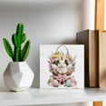 thumbnail image 5 of Easter Bunny Wooden Signs Easter Decorations Easter Farmhouse Rabbit Wooden Tabletop Centerpieces Freestanding Tabletop Decor for Spring Easter Home Office Gift 5x5 In, 5 of 5