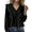 Black, variant on Women Dressy Long Sleeve Ruffle Bell Top Ladies Summer Casual Shirt Fashion Clothing Trendy by Yigetop Black S