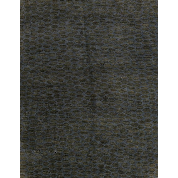 Ahgly Company Machine Washable Indoor Rectangle Abstract Gray Area Rugs, 7' x 10'