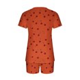 thumbnail image 7 of FAHXNVB Womens Pajama Sets 2 Piece Short Sleeve Lounge Set Cherry Print Soft V Nek Sleepwear Tops and Shorts Pjs Set S-XXL, 7 of 7