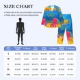 thumbnail image 4 of Lsque Submarine And Landscape Pattern Long Sleeve Pajama Set for Men - Soft 2-Piece Sleepwear and Loungewear Set with Pockets, Comfy Nightwear-Medium, 4 of 7