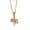 Rose Gold, variant on Unisex Stainless Steel Creative Cut Out Family Tree of Life Flower Shaped Couple Pendant Amulet Necklace Gold