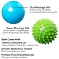 thumbnail image 2 of Back Massager and Massage Ball Set for Acupressure Reflexology with Thermo Activated Gel and Travel Pouch 2pk, 2 of 2