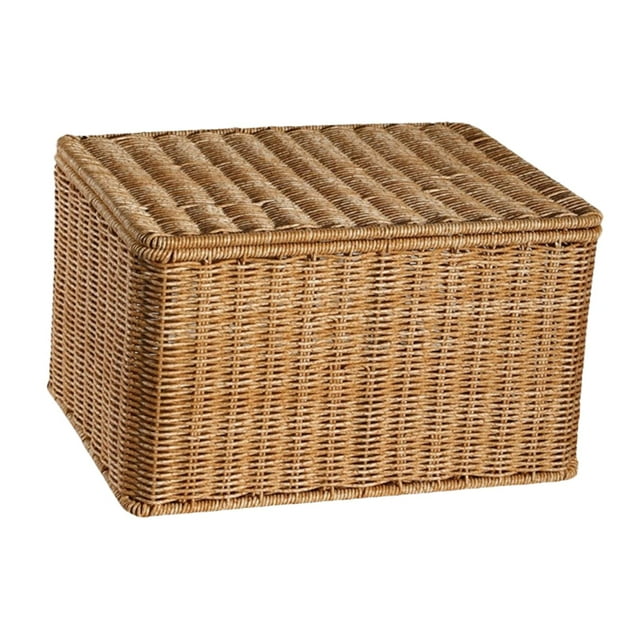 Cesta de almacenamiento de ropa, canasta tejida, recipiente de ropa, papel de almacenamiento decorativo para sala de estar varios libros de oficina en L