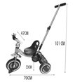 thumbnail image 3 of Triciclo con Barra de Empuje Angelin Baby  Luz Gris, 3 of 3