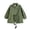 Green, variant on Girls Utility Jacket Long Sleeve Snap Button Fall Coat Kids Lightweight Parka Shacket Outerwear with Waist Tie Casual Daily Wear for Spring Autumn Back to School
