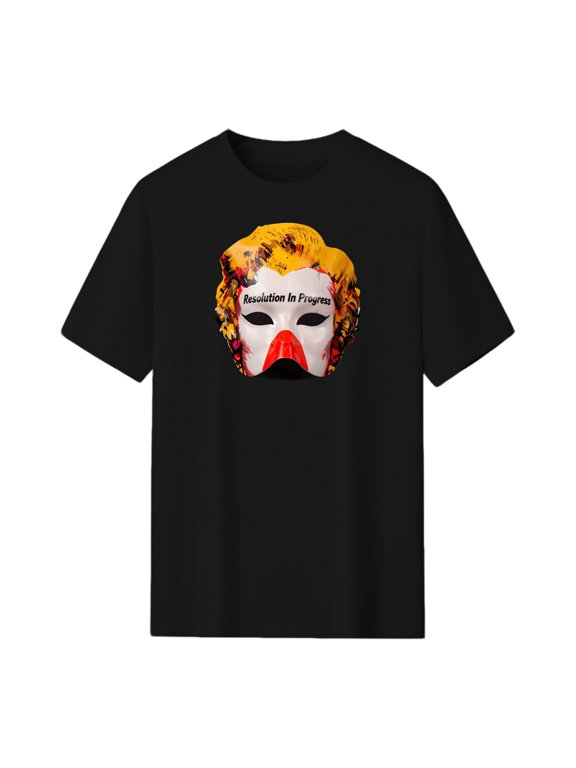 'Resolution In Progress' - New Y Graphic Tee, Black Unisex T-Shirt