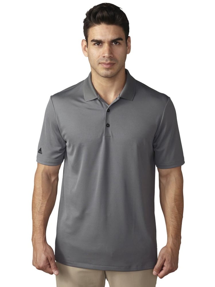 adidas striped golf polo
