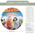 thumbnail image 2 of Bibi y Tina-theme Fitted Round Tablecloths Elastic Edged Table Covers Waterproof Table Cloth for Kitchen Holiday Party Tables Decor 120cm, 2 of 6