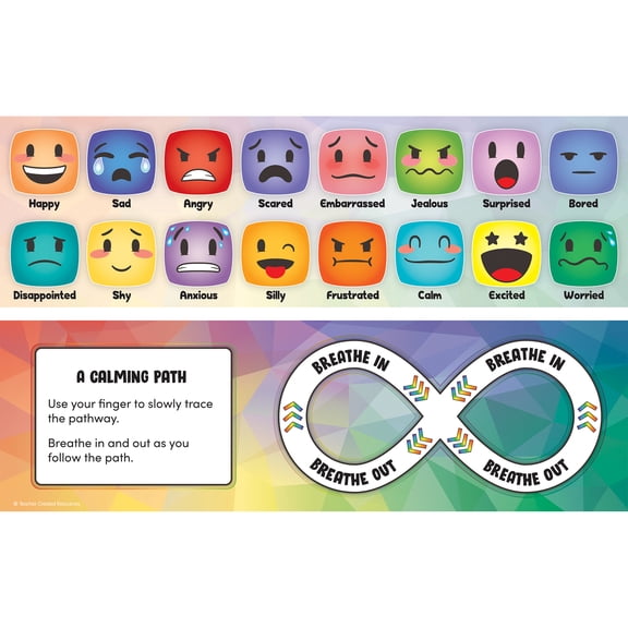 Teacher Created Resources Social-Emotional Mood Meters, 11-1/2" x 3-1/2", Pack of 36