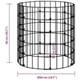 thumbnail image 4 of vidaXL Circular Gabion Pole Galvanised Steel Ø50x50 cm, 4 of 4