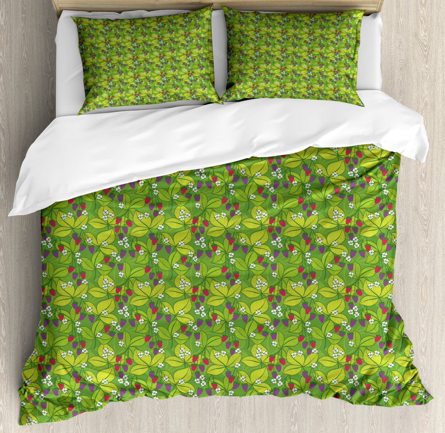 Floral 3 Quarter Bed Duvet Cover Set with Pillowcases