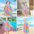 thumbnail image 6 of Nidoul Kids Hooded Towels for Girls, Unicorn Hooded Beach Towel for Kids, Soft & Absorbent Cotton Kids Poncho Towels for 3-8 Years, 24"x24", 6 of 6