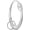 Silver 2Ellipse Star, variant on Y2K Cute Carabiner Cool Belt Loop Clip Starlight Heavy Duty Carabiner Clasp Snap Hook Holder Key Buckle