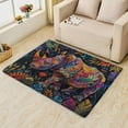 thumbnail image 2 of 2 x 3 Rugs Rhino Area Rug, Wildlife Carpet for Living Room Bedroom Entryway Colorful Animal Patterned Indoor Home Decor, Non Slip Soft & Low Pile Small Washable Rug ZJ&676, 2 of 7