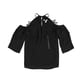 thumbnail image 1 of bar III Blusa tipo túnica con apliques para mujer, negro, extragrande, 1 of 2