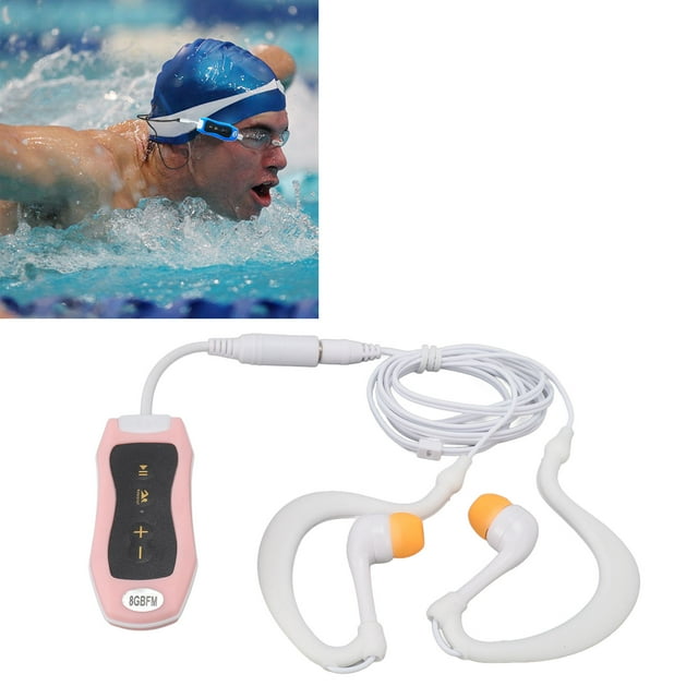 Lecteur MP3, Lecteur de Musique Portable, IPX8 Étanche Lecteur de Musique MP3 USB avec Écouteurs Étanches pour Toutes Sortes de Sports de Plein Air, Natation, Marche, Vélo, Ski, Randonnée