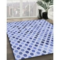 thumbnail image 2 of Ahgly Company Indoor Square Patterned Heavenly Blue Area Rugs, 6' Square, 2 of 6