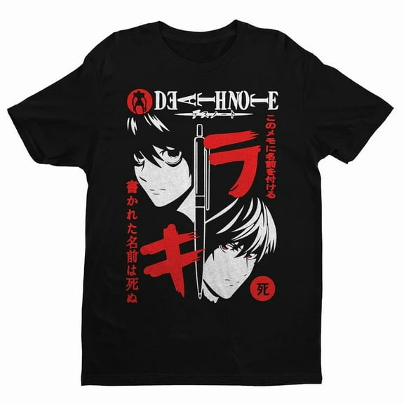 VINTAGE Anime Death Note Shirt, Anime Vintage Black T Shirt Size S - 5XL