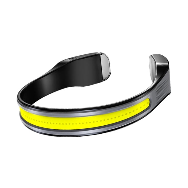 COB faro,Linterna frontal COB USB recargable ligera,Faro LED Ahorro de energía Cuello colgante Portátil,Impermeable Ajustable Super Brillante,Correr de noche Acampar Senderismo EstiloE