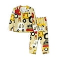 thumbnail image 1 of Fotbe Vehicles Conjunto de Pijama de Manga Larga para Mujer con Estampado, Ropa de Dormir de 2 Piezas, Conjunto de Casa Suave y Cómodo con Bolsillos-Medium, 1 of 7