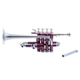 thumbnail image 3 of Sai Musical India Piccolo Trumpet Bb Red Nickel, 3 of 4