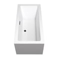 thumbnail image 4 of Melody 60 Inch Freestanding Bathtub in White with Matte Black Drain and Overflow Trim, 4 of 5