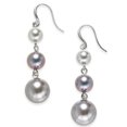 thumbnail image 1 of Charter Club Boucles d'Oreilles Pendantes Imitation Perle Graduée, Argent/rose, 1 of 1