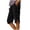 Black, variant on SOFTCCLO Shorts for Women Summer Solid Straight Shorts Side Slit Button Pocket 5 Inch Womens Shorts Army Green L