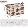 thumbnail image 7 of Yayeee Foldable Storage Basket for Shelves with Handles Set of 2 Waterproof Cloth Bins, Blue Cakes, 7 of 7