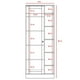 thumbnail image 4 of Armario Excelsior Closet con Espejo Madera MDP Habano/Miel, 4 of 6