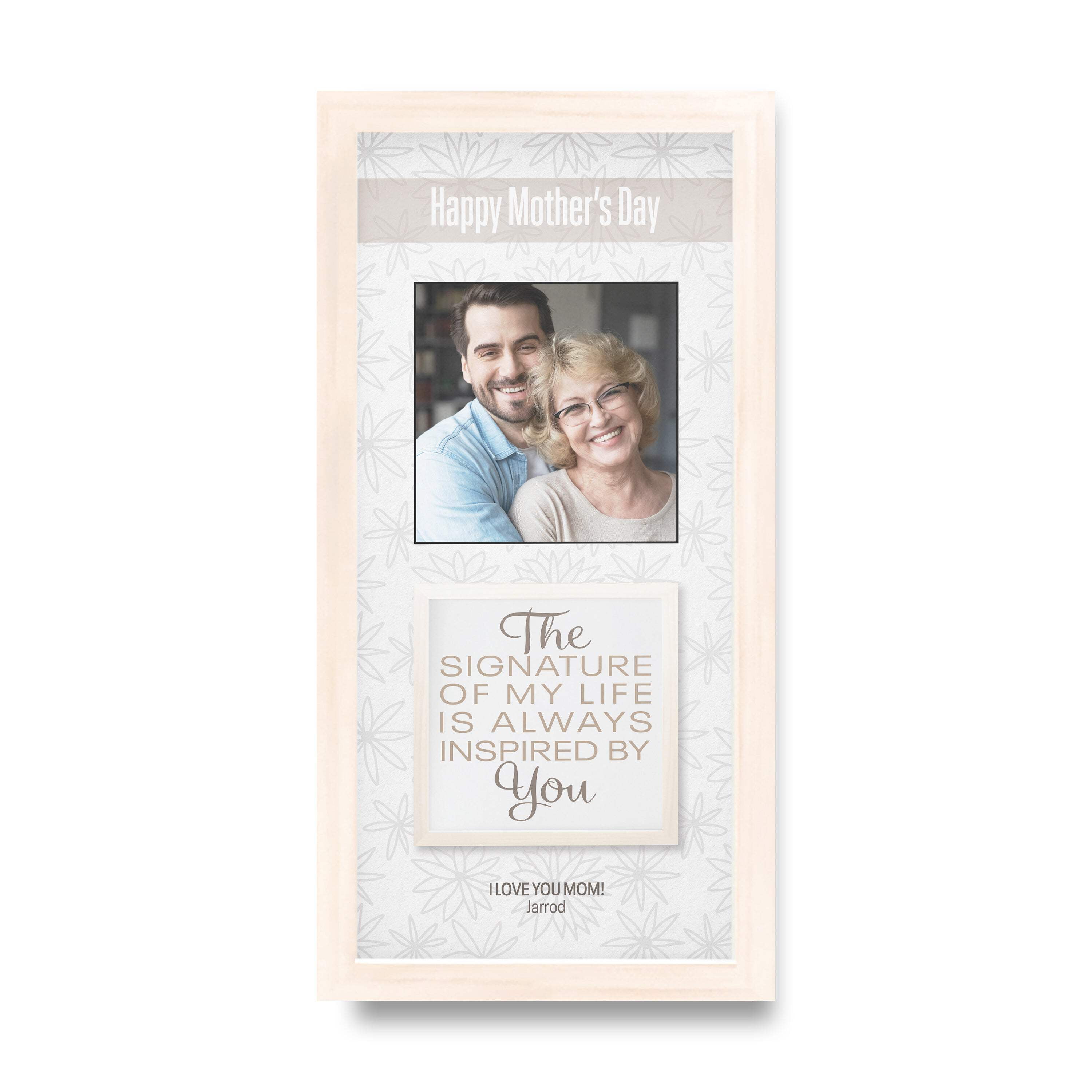 Mother's Day Birthday Personalized Print or Framed Print | Inspired By You - Photo