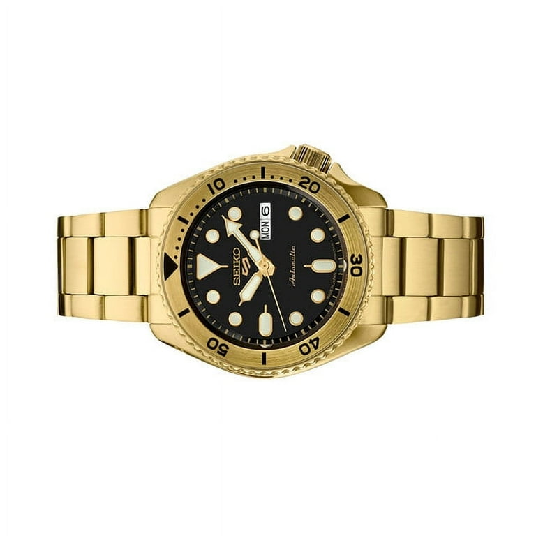 Seiko 5 black case outlet