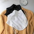 thumbnail image 3 of Zhengup Elegant Pearl Detachable Fake Collar Half Shirt Blouse Dickey Collar Faux False Collar Elegant for Women Girls, 3 of 6