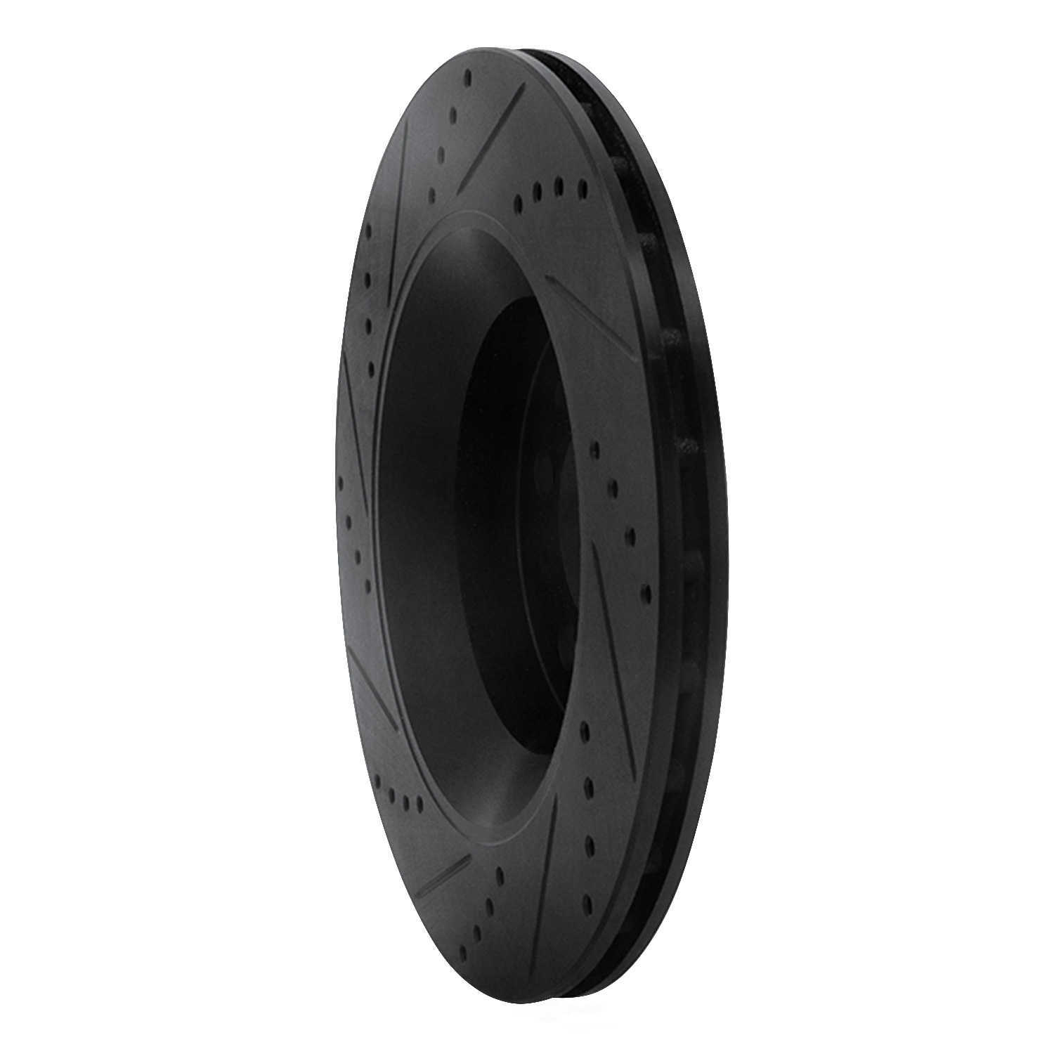 Dynamic Friction Company 633-79010R DFC Brake Rotor - Drilled And Slotted - Black
