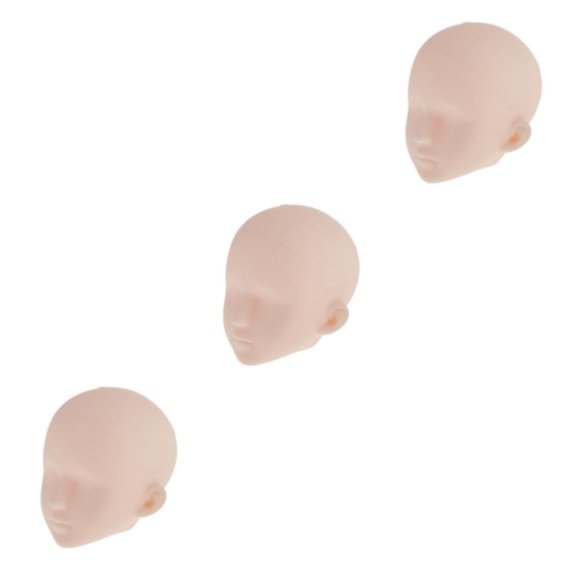 Bewildely Molde de cabeza de muñecas 1/6 sin ojos, suministros de piezas para el cuerpo de muñecas DIY Type1