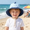 thumbnail image 6 of KPOPLK Unisex Baby Sun Hat UPF 50+ UV Ray Sun Protection Infant Toddler Bucket Hats for Boys Girls Age 1-3 Years, 6 of 7