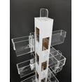thumbnail image 3 of FixtureDisplays® Greeting Card Rack Clear Plexiglass Spinner Retail Spin Rack DVD CD Book Stand 6.25“ Wide Pocket 8.5" High 20 POCKETS 10024, 3 of 8