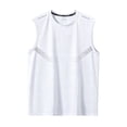 thumbnail image 6 of Plus Size Big & Tall Men's Summer Quick Dry Tank Top Muscle Singlet Crewneck Loose Fit Breathable Moisture Wicking Cooling Sports Gym Workout Training Casual Tops Sleeveless, 6 of 6