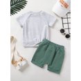 thumbnail image 3 of Happy Town Toddler Boy Outfits Casual Cute Boy Summer Outfits Infant Shorts Summer Clothes, 3 of 8