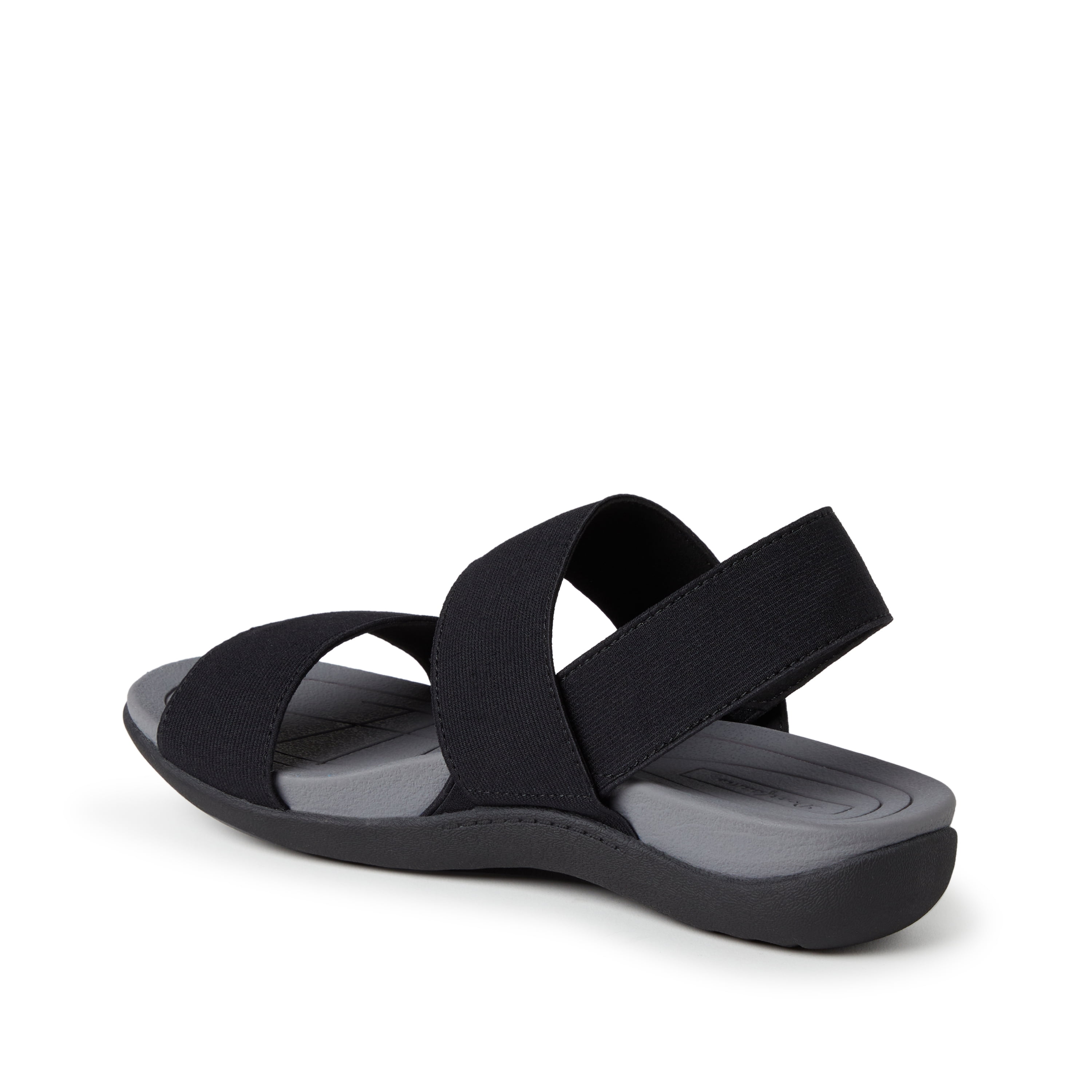 Dearfoams Women's Sloane Low Foam Back Strap Sandal