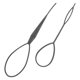 thumbnail image 2 of FELTECHELECTR 2 agujas de plástico para trenzas de ganchillo, para hacer coletas, recogidos, accesorios de peluquería (negro), 2 of 4