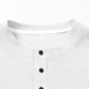 thumbnail image 4 of Camisas Elvqul de Hombre Playa Manga Corta de Color Sólido Blanco Cuello Redondo Botones, 4 of 7