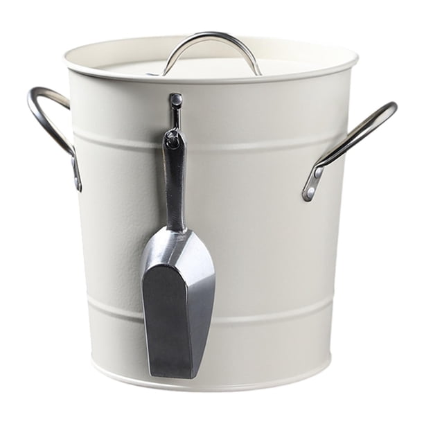 Cubo de hielo para fiestas, cubo para bebidas, cubo para vino Blanco beige
