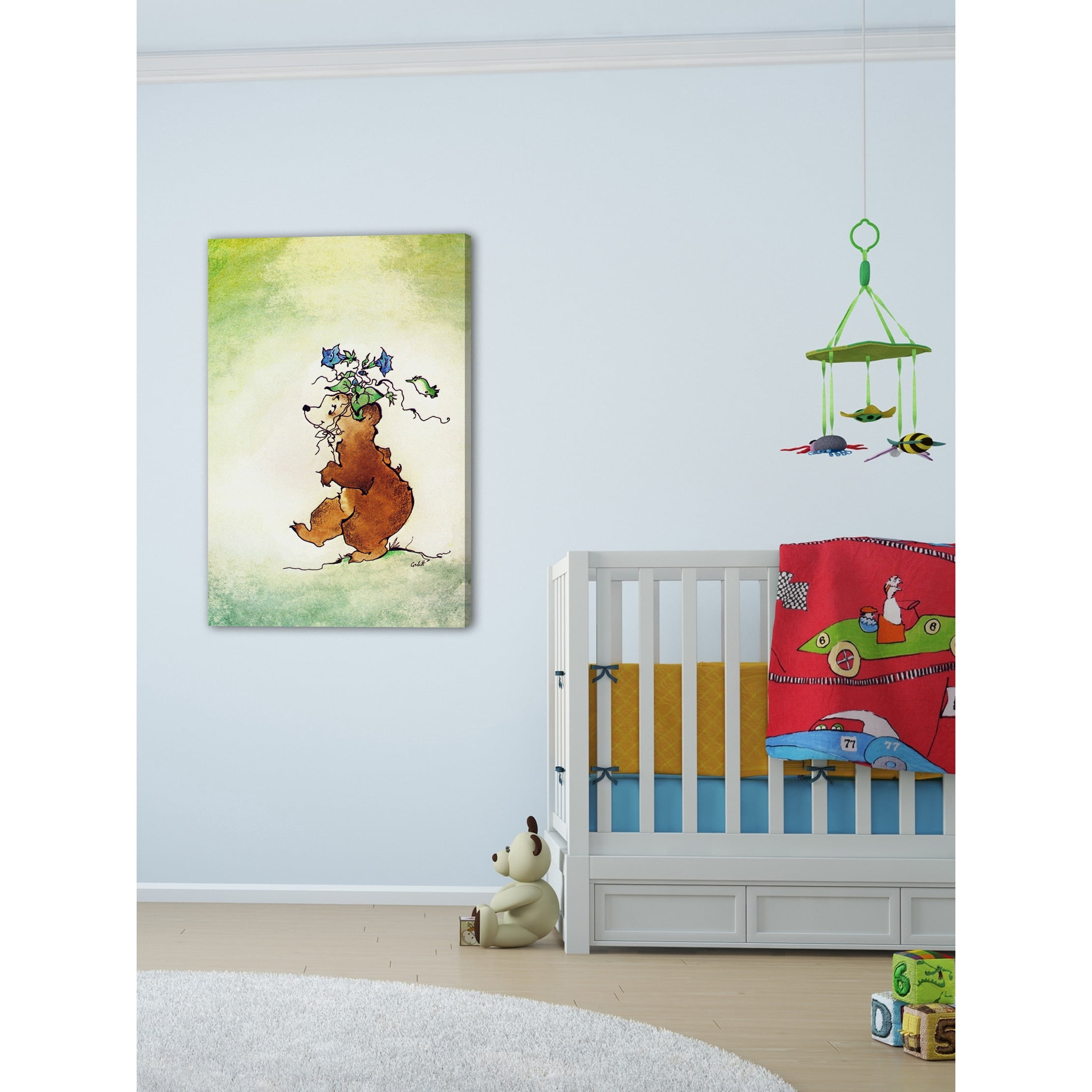 Marmont Hill "Bear" by Curtis Painting Print on Canvas