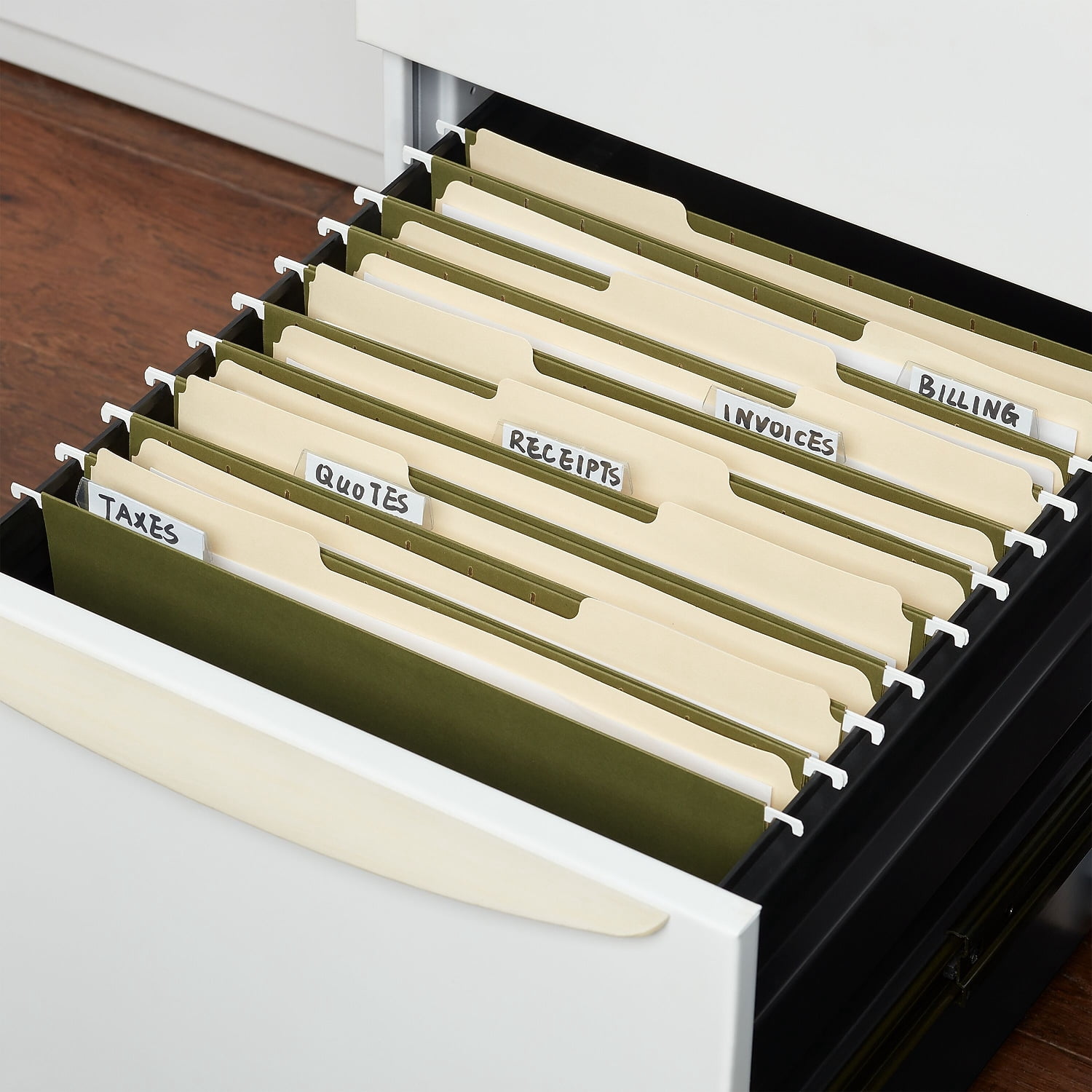 Staples Hanging File Folder Letter Size Standard Green 75/Carton ST521229/5212VS