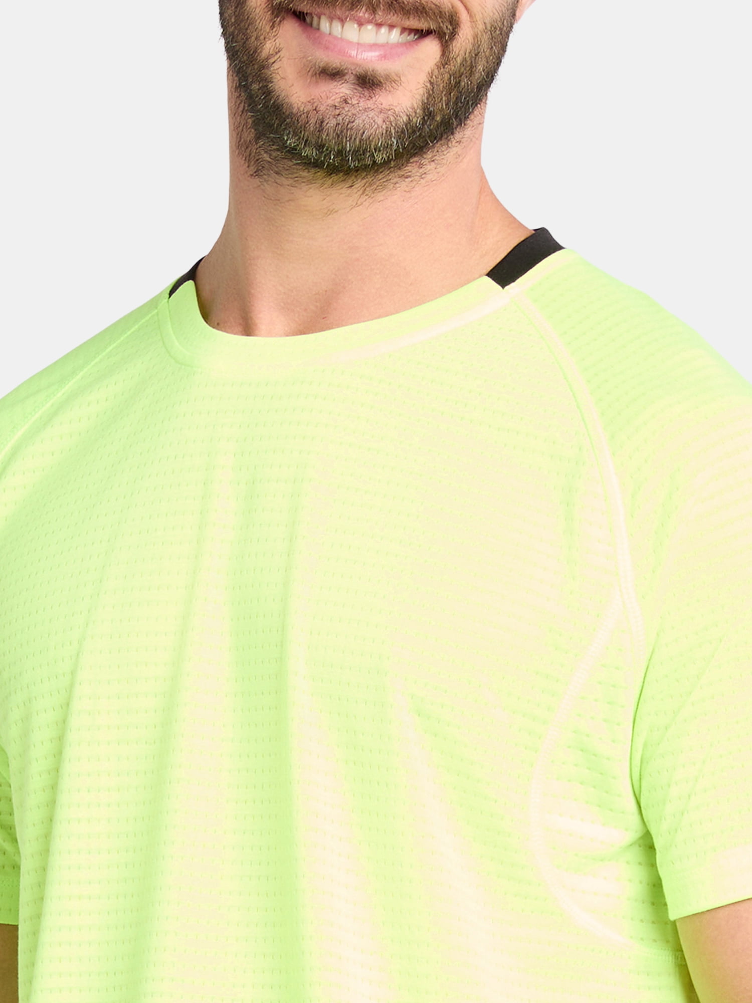 Athletic Works Men's and Big Men's Mixed Media Tee, Sizes XS-5XL