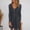 mhy# Dark Gray424, variant on LIIPEE Summer Casual Dress For Women Long Sleeve Elastic Waist Solid Color Button Down V-Neck Pleated A-Line Mini Dress Elegant Stretchy Flowy Fit Lightweight Holiday Beach Sundress,Black,XXXL