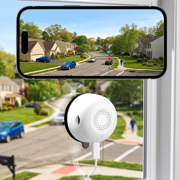 Generic 3MP 2K Window Security Camera, 5G/2.4G WiFi Indoor with Starlight Night Vision